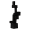 Decorative object Aosta Black / Metal vasted