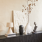 Decorative object Aosta Black / Metal vasted