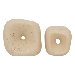 Decorative object Fratelli, set of 2 Natural / Ceramic