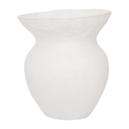 Decorative vase Alano, XL White / Cotton maché