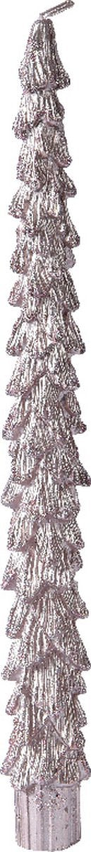 Decoris Candles - Dinerkaars kerstboom - Blush Roze - Wax - D2.2 cm H 25cm - Kerst cadeau Kerstkaars