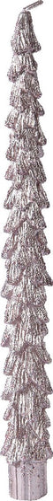 Decoris Candles - Dinerkaars kerstboom - Blush Roze - Wax - D2.2 cm H 25cm - Kerst cadeau Kerstkaars