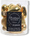 Decoris Glazen Hartjes Kersthangers - 40 mm - Lichtgoud - 2 x 12 Hartjes