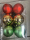 Decoris kerstballen - 12 stuks - kunststof - 6cm