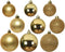 Decoris Kerstballen - 26x st - goud - 6-8-10 cm - kunststof - kerstversiering