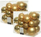 Decoris Kerstballen - 26x st - goud - 6-8-10 cm - kunststof - kerstversiering