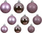 Decoris kerstballen - 30x stuks - 4, 5 en 6 cm - lila paars -kunststof -kerstversiering
