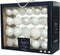 Decoris kerstballen mix - 42 Stuks - Glas - Winterwit