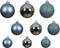Decoris kerstballen set Plastic 30st ijsblauw 4-5-6cm