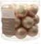 Decoris kerstballenmix - 24 stuks - 2,5cm - Glas - Roze