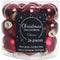 Decoris kerstballenmix - 24 stuks - 2,5cm - Glas - Transparant