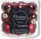 Decoris kerstballenmix - 24 stuks - 2,5cm - Glas - Transparant