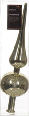 Decoris kerstboom piek - goud - kunststof - 23 cm