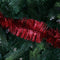 Decoris kerstslinger - rood - 270 x 7,5 cm - tinsel/folie - lametta slinger