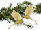 Decoris Kolibries vogeltjes - 2x st - goud - 8 x 13 x 2,5 cm - foam - kerstornamenten - kersthangers