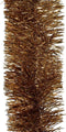 Decoris Lametta guirlande - d10h270 cm- Pecannoot bruin