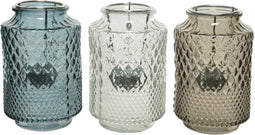 Decoris Theelichthouder - Branders - Ø9.50x14.50 cm Assorti