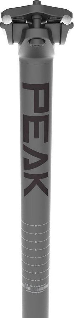 Deda Peak 20 Mm Offset Zadelpen Zwart 400 mm / 30.9 mm