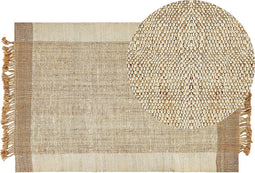 DEDEMLI - Modern vloerkleed - Beige - 200 x 300 cm - Jute