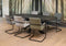 Deens ovaal 240x120cm met spinvoetframe bladkleur Wit