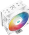 DeepCool AG400 WH ARGB - Koeler voor processor - 12 cm - 500 RPM - 2000 RPM - 31.6 dB - 75.89 cfm - White