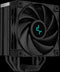 DeepCool AK400 Zero Dark 4x Heat Pipe All Black Single Tower CPU Air Cooler, 1x FC120P 120mm FDB Bearing PWM High Performance Fan, Intel: LGA1700/1200/1151/1150/1155 AMD: AM5/AM4, Easy Install, 220W TDP