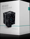 DeepCool AK400 Zero Dark Plus 4x Heat Pipe All Black Single Tower CPU Air Cooler, 2x FC120P 120mm FDB Bearing PWM High Performance Fan, Intel: LGA1700/1200/1151/1150/1155 AMD: AM5/AM4, Easy Install, 220W TDP