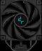 DeepCool AK400 Zero Dark Plus 4x Heat Pipe All Black Single Tower CPU Air Cooler, 2x FC120P 120mm FDB Bearing PWM High Performance Fan, Intel: LGA1700/1200/1151/1150/1155 AMD: AM5/AM4, Easy Install, 220W TDP