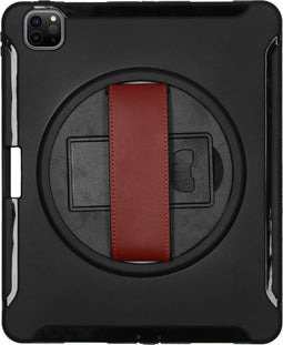 Defender Backcover met strap voor de iPad Pro 12.9 (2020/2021/2022) - Zwart