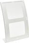 Deflecto 2304WEU Follderhouder (tafelmodel) Voor papierformaat: DIN A4 staand Wit, Transparant 1 stuk(s)