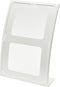 Deflecto 2304WEU Follderhouder (tafelmodel) Voor papierformaat: DIN A4 staand Wit, Transparant 1 stuk(s)