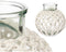 Vaas Wit Stof Glas 25 x 26,5 x 25 cm (4 Stuks) Macramé