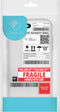 iMoshion Hoesje Geschikt voor Samsung Galaxy A41 Hoesje Siliconen - iMoshion Design hoesje - Transparant / Meerkleurig / Shipping label