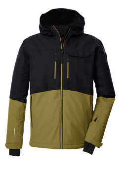 Killtec KSW 53 - Ski Jas Heren - Waterdicht 10000 mm - Zwart/Olijf Groen XL