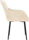 vidaXL - Eetkamerstoelen - 2 - st - fluweel - crèmekleurig