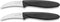 Déglon Gebogen Schilmessen Set - 3 Inch - 2 Stuks - Roestvrijstaal 3Cr14 - Vaatwasmachinebestendig