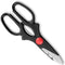 Déglon Multifunctionele Keukenschaar - Robuust RVS - Ergonomisch Zwart/Rood Handvat - Notenkraker Functie