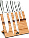 Déglon Oryx® 5-delige Messen Set - Stijlvol Bamboe Magnetisch Blok met Walnootfineer
