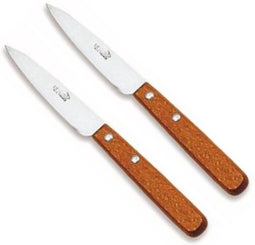 Déglon Schilmes 4 Inch - Vernist Beukenhout Handvat - Roestvrijstaal Lemmet - 2 stuks