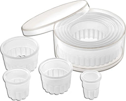 Déglon Set van 9 Ronde Kartelsnijders - Polyamide - Perfect voor Bakken en Serveren
