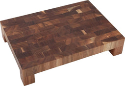 Déglon Snij- en Serveerplank 31 x 22 cm op Voetjes, gemaakt van acaciahout, biedt duurzaamheid en esthetiek. Perfect voor snijden en serveren van charcuterie, kaas en tapas.