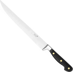 Déglon Vleesmes Grand Chef - 22 cm - Roestvrijstaal - Ergonomisch Houten Handvat - Voor Gebraden Vlees en Ham