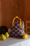 Sticky Lemon Backpack/Boekentas Small Farmhouse - Checkerboard - Blooming Purple - Soil Green