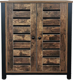 Dressoir industrieel vintage Stoer design - wandkast opbergkast metaal hout