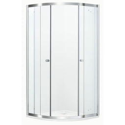 Atlantic Silas - Douchecabine kwartrond 90x90cm - Schuifdeur - Zilver