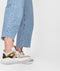 PS Poelman Year - Dames Leren Chunky Runner Sneaker - Beige Kaki Groen - Maat 38