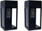 Hyundai Lighting - Rechthoekige muurlamp op zonne-energie - 2 stuks - Zwart