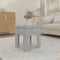 vidaXL - Salontafel - 40x40x42 - cm - bewerkt - hout - betongrijs