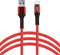 UNIQ Accessory snellader dataoverdracht Rood Micro USB Kabel 200cm - Nylon