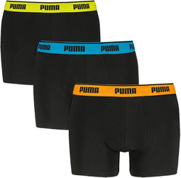 Puma Heren Boxershort - 3-pak - 95% Katoen 5% Elastisch - Zwart (3-pack)